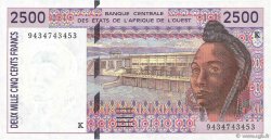 2500 Francs WEST AFRICAN STATES  1994 P.712Kc UNC-