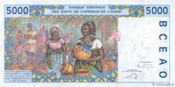 5000 Francs ESTADOS DEL OESTE AFRICANO  2002 P.713Kl FDC