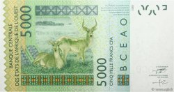 5000 Francs ESTADOS DEL OESTE AFRICANO  2011 P.717K- FDC
