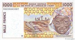 1000 Francs ESTADOS DEL OESTE AFRICANO  1998 P.811Th FDC