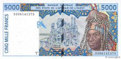 5000 Francs WEST AFRIKANISCHE STAATEN  1993 P.813Tb fST+