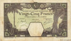 25 Francs PORTO-NOVO FRENCH WEST AFRICA Porto-Novo 1923 P.07Eb