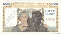 1000 Francs Spécimen AFRIQUE OCCIDENTALE FRANÇAISE (1895-1958)  1937 P.24s SUP+