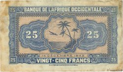 25 Francs FRENCH WEST AFRICA  1942 P.30a S