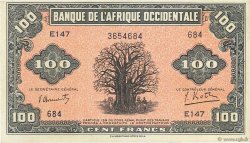 100 Francs  FRENCH WEST AFRICA  1942 P.31a
