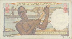 5 Francs AFRIQUE OCCIDENTALE FRANÇAISE (1895-1958)  1943 P.36 TTB+