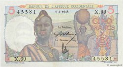 5 Francs FRENCH WEST AFRICA (1895-1958)  1948 P.36