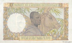 25 Francs FRENCH WEST AFRICA  1943 P.38 fST+