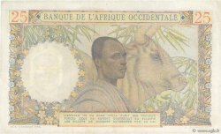 25 Francs FRENCH WEST AFRICA  1948 P.38 XF