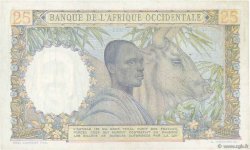 25 Francs FRENCH WEST AFRICA  1953 P.38 XF