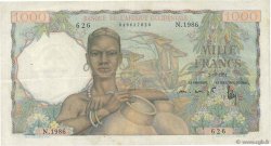 1000 Francs FRENCH WEST AFRICA  1951 P.42 fVZ