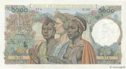 5000 Francs FRENCH WEST AFRICA  1950 P.43 UNC-