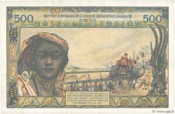500 Francs FRENCH WEST AFRICA  1956 P.47 EBC