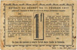 1 Franc COSTA DE MARFIL  1917 P.02b RC+