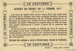 50 Centimes DAHOMEY  1917 P.01a AU