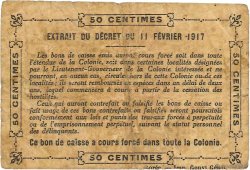 50 Centimes DAHOMEY  1917 P.01b fS