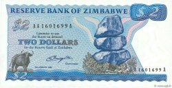 2 Dollars ZIMBABUE  1980 P.01a SC+