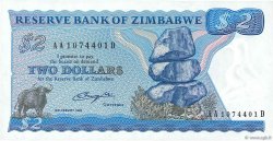 2 Dollars ZIMBABWE  1980 P.01a