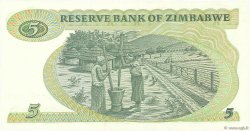 5 Dollars ZIMBABWE  1994 P.02d q.FDC