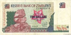 10 Dollars ZIMBABWE  1997 P.06a MB