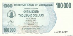 100000 Dollars ZIMBABWE  2006 P.48b FDC