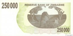 250000 Dollars ZIMBABWE  2007 P.50 AU