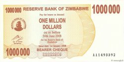 1000000 Dollars ZIMBABWE  2008 P.53 UNC