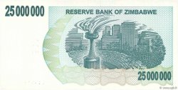 25 Millions Dollars ZIMBABWE  2008 P.56 FDC
