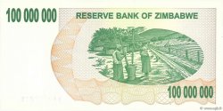 100 Millions Dollars ZIMBABWE  2008 P.58 UNC-