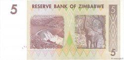 5 Dollars ZIMBABWE  2007 P.66 NEUF