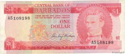 1 Dollar BARBADOS  1973 P.29a S
