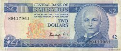 2 Dollars BARBADOS  1986 P.36 BC