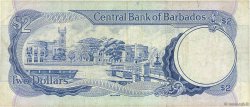 2 Dollars BARBADOS  1986 P.36 BC