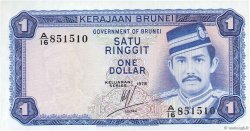 1 Ringgit - 1 Dollar BRUNEI  1978 P.06a ST