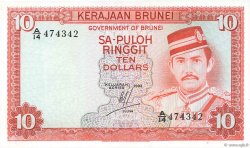 10 Ringgit - 10 Dollars BRUNEI  1983 P.08b pr.NEUF