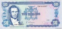10 Dollars JAMAICA  1991 P.71d