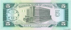 5 Dollars LIBERIA  1989 P.19 ST