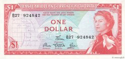 1 Dollar EAST CARIBBEAN STATES  1965 P.13d fST+