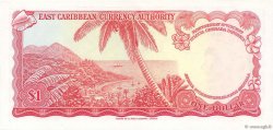1 Dollar EAST CARIBBEAN STATES  1965 P.13k UNC