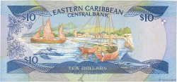 10 Dollars EAST CARIBBEAN STATES  1985 P.23k2 F+
