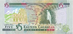 5 Dollars EAST CARIBBEAN STATES  2000 P.37u ST