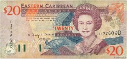 20 Dollars EAST CARIBBEAN STATES  2000 P.39d q.MB