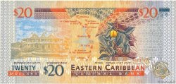 20 Dollars CARIBBEAN   2000 P.39v VF