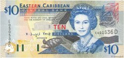 10 Dollars CARIBBEAN   2003 P.43d VF
