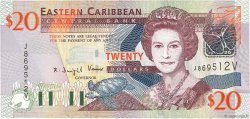 20 Dollars EAST CARIBBEAN STATES  2003 P.44v FDC