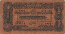 1 Dollar MALESIA - INSEDIAMENTI DELLO STRETTO  1916 P.01c q.BB