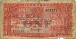 1 Dollar MALESIA - INSEDIAMENTI DELLO STRETTO  1929 P.09a B