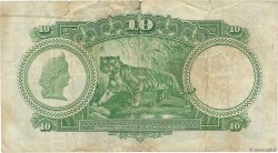 10 Dollars MALESIA - INSEDIAMENTI DELLO STRETTO  1935 P.18b q.MB
