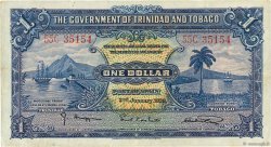 1 Dollar TRINIDAD and TOBAGO  1939 P.05b VF