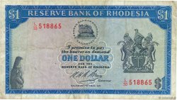 1 Dollar RHODESIA  1971 P.30c q.BB
